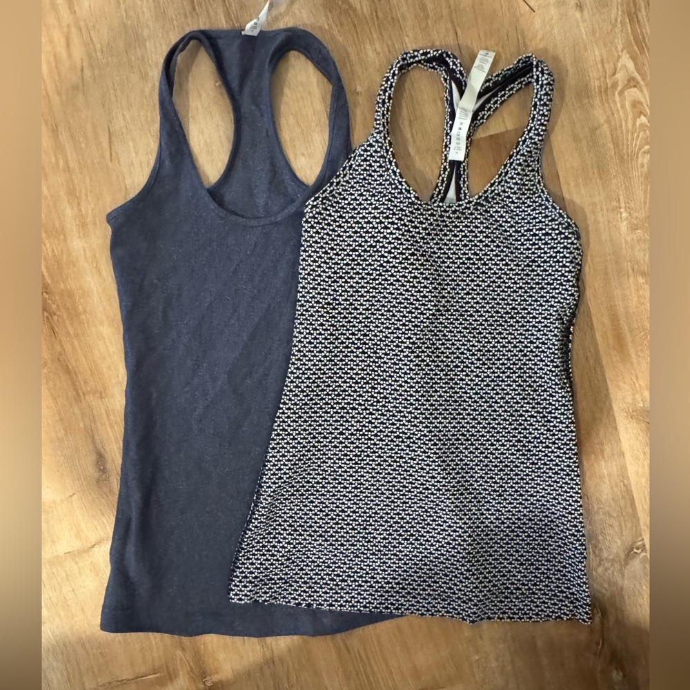 Racer back tank tops pair